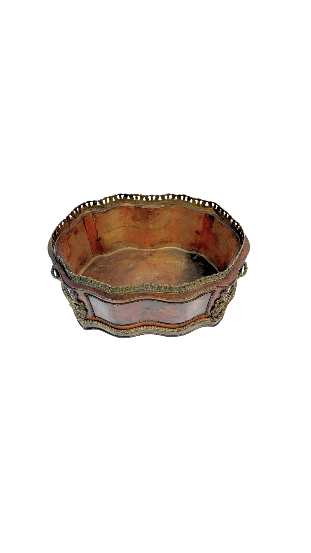 French Louis XVI Ormolu-Mounted Burl Wood Jardinière