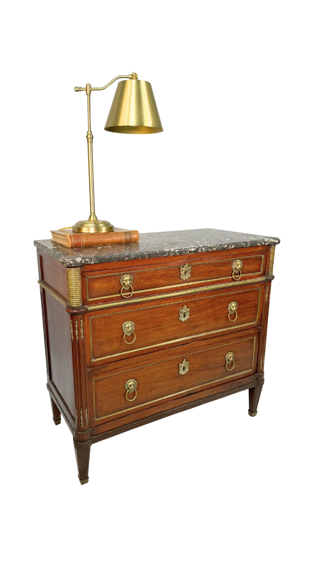 French Directoire Mahogany Commode with Marble Top