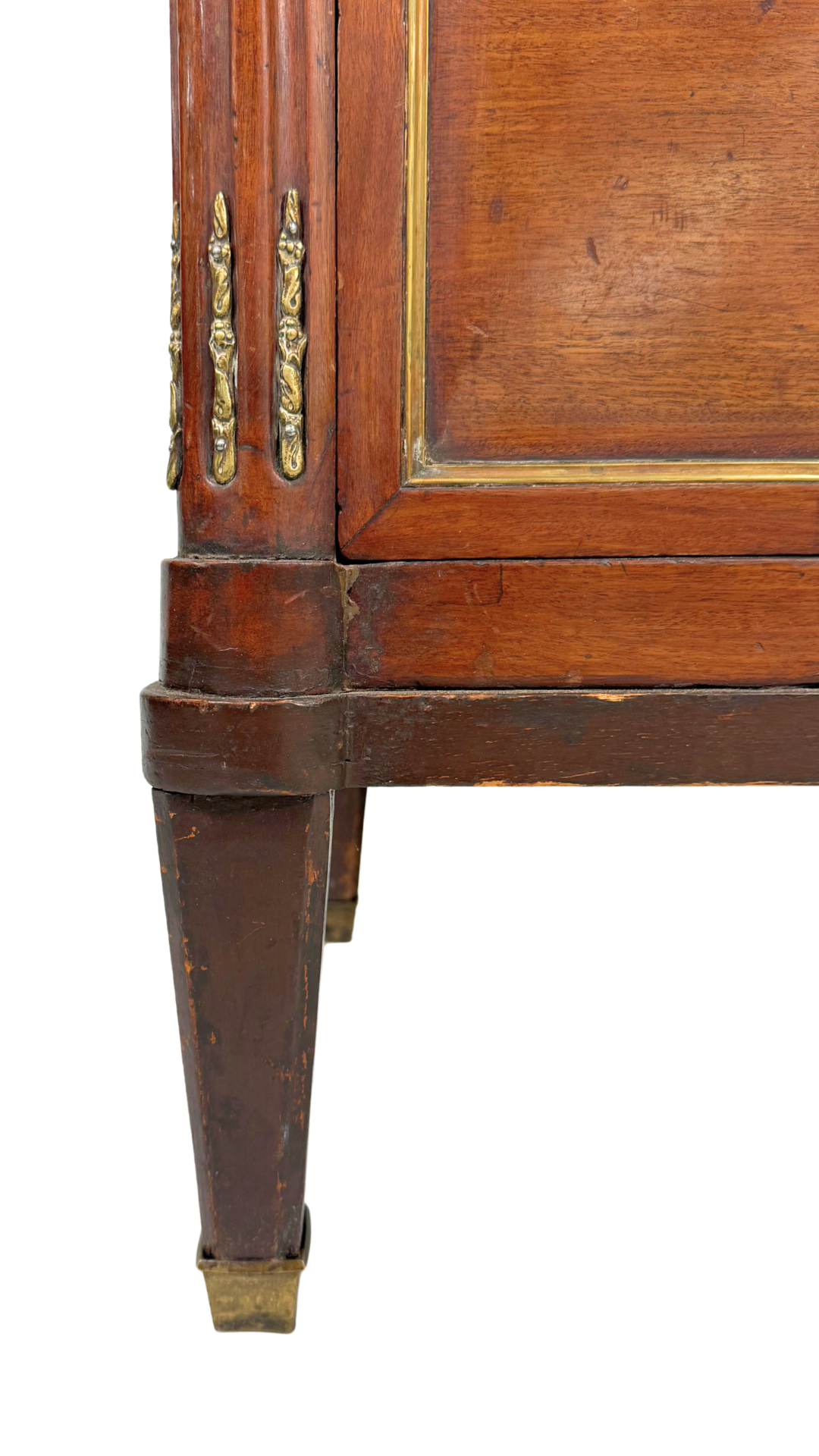 French Directoire Mahogany Commode with Marble Top