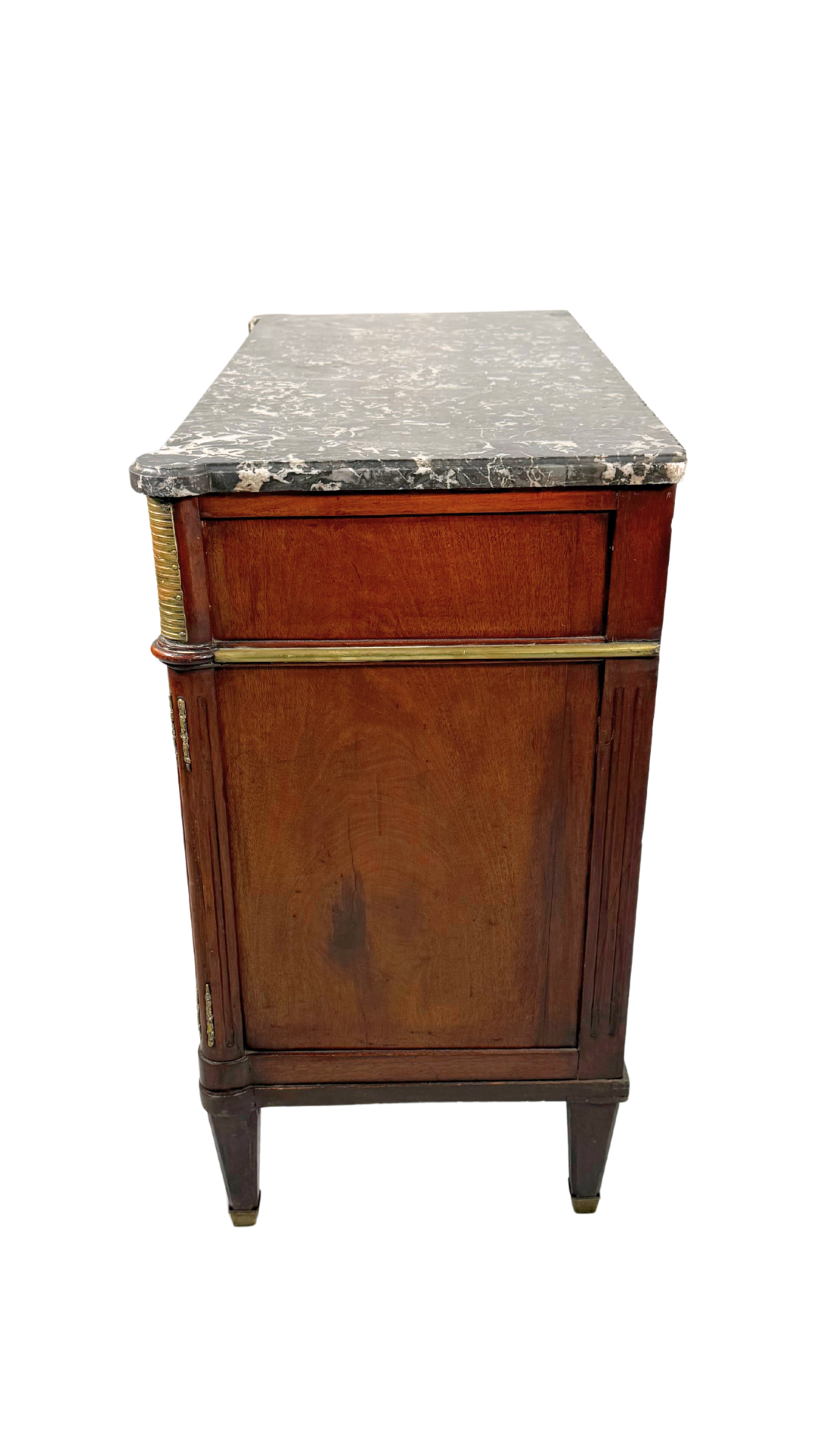 French Directoire Mahogany Commode with Marble Top