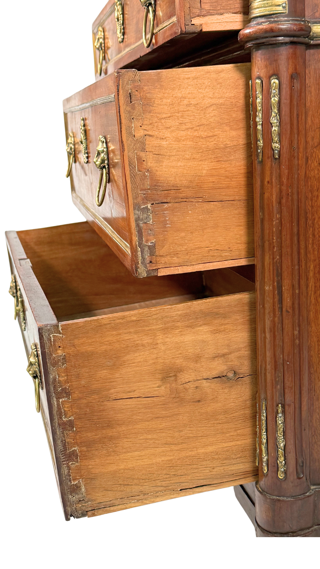 French Directoire Mahogany Commode with Marble Top