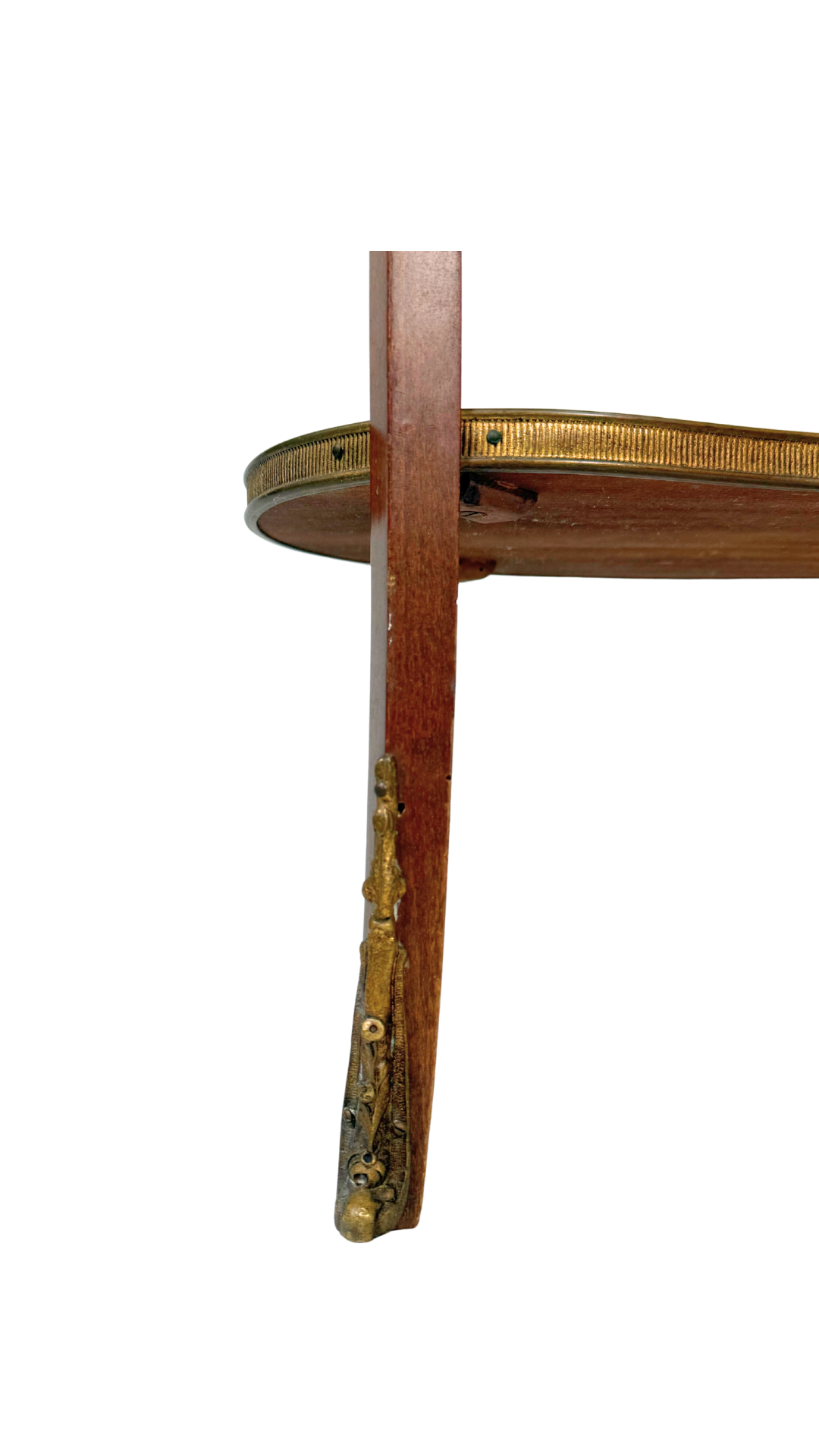 Pair of French Kidney-Shaped Marble Top Tables