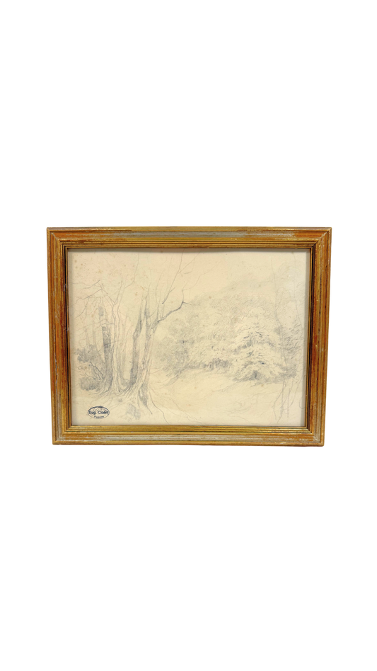 Pencil Landscape by Eugène Cicéri
