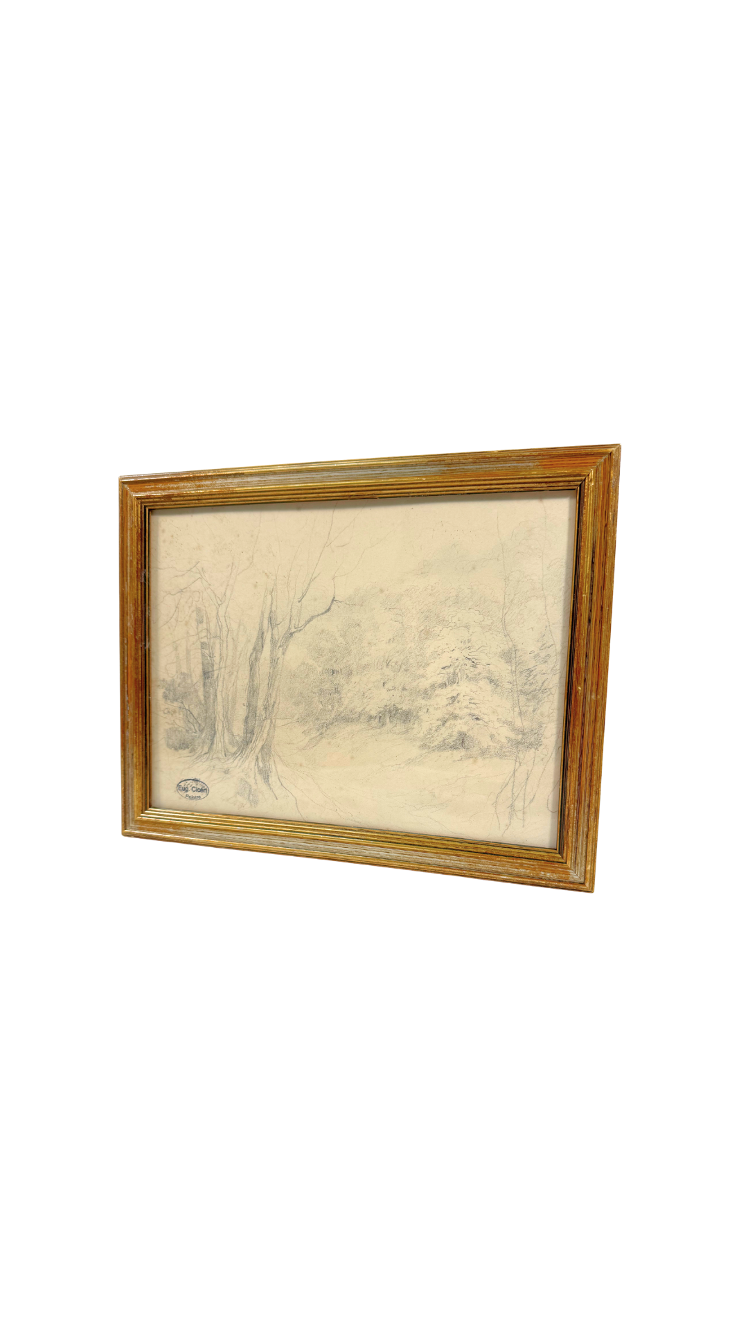 Pencil Landscape by Eugène Cicéri