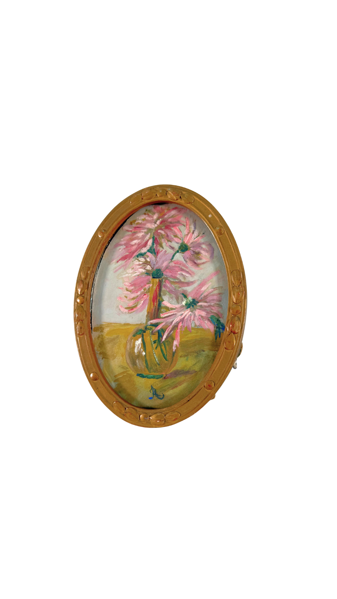 French Floral Still Life in Gilt Frame