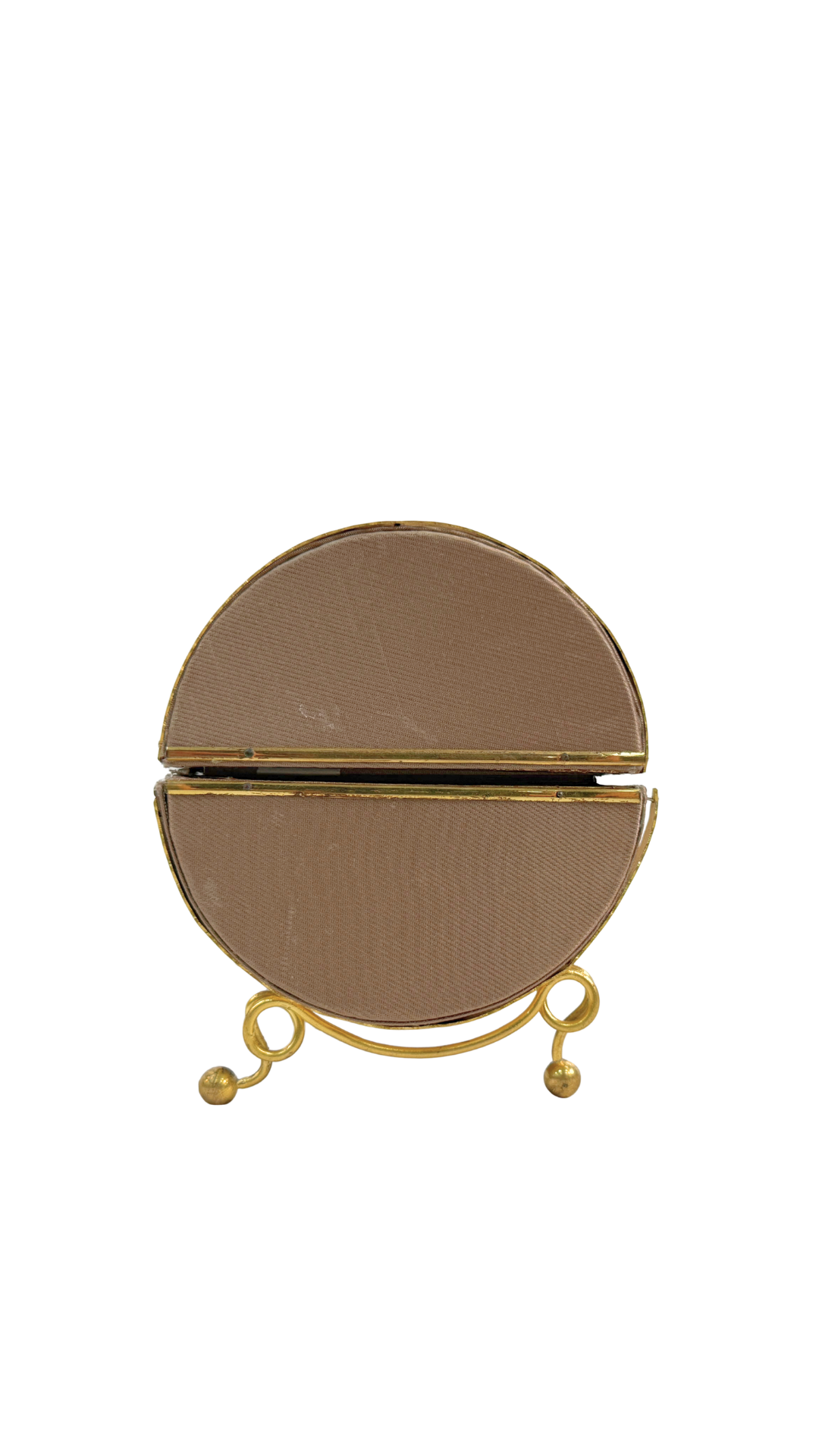 French Gilt Bronze & Silk Sewing Etui, 19th Century