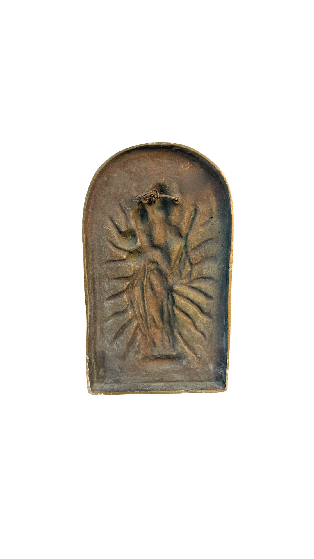 French Bronze Plaque of the Madonna and Child