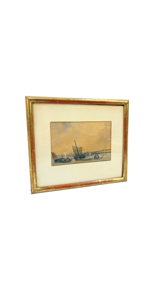 French Seaside Watercolor