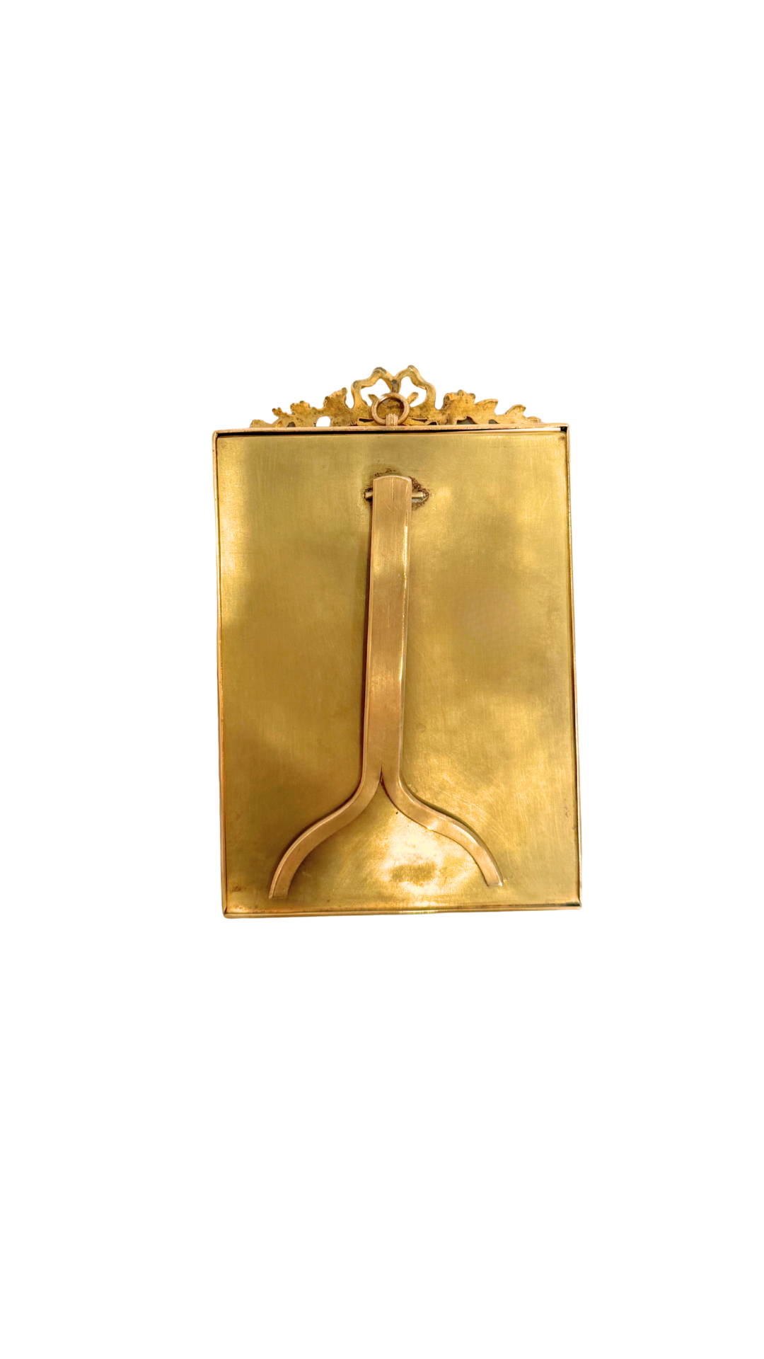 Antique French Frame Notre Dame Spire Watercolor