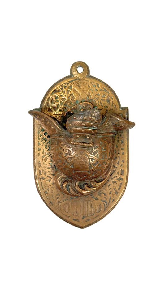 Antique Brass Helmet Match Strike