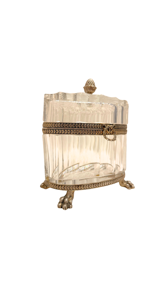 French Cut Crystal Presentation Box (Signed)