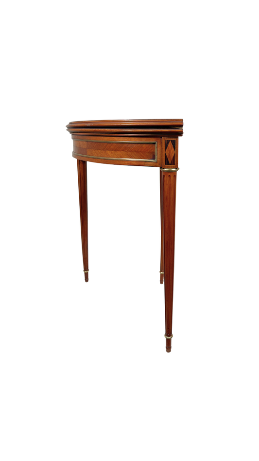 Louis XVI Demi-Lune Game Table