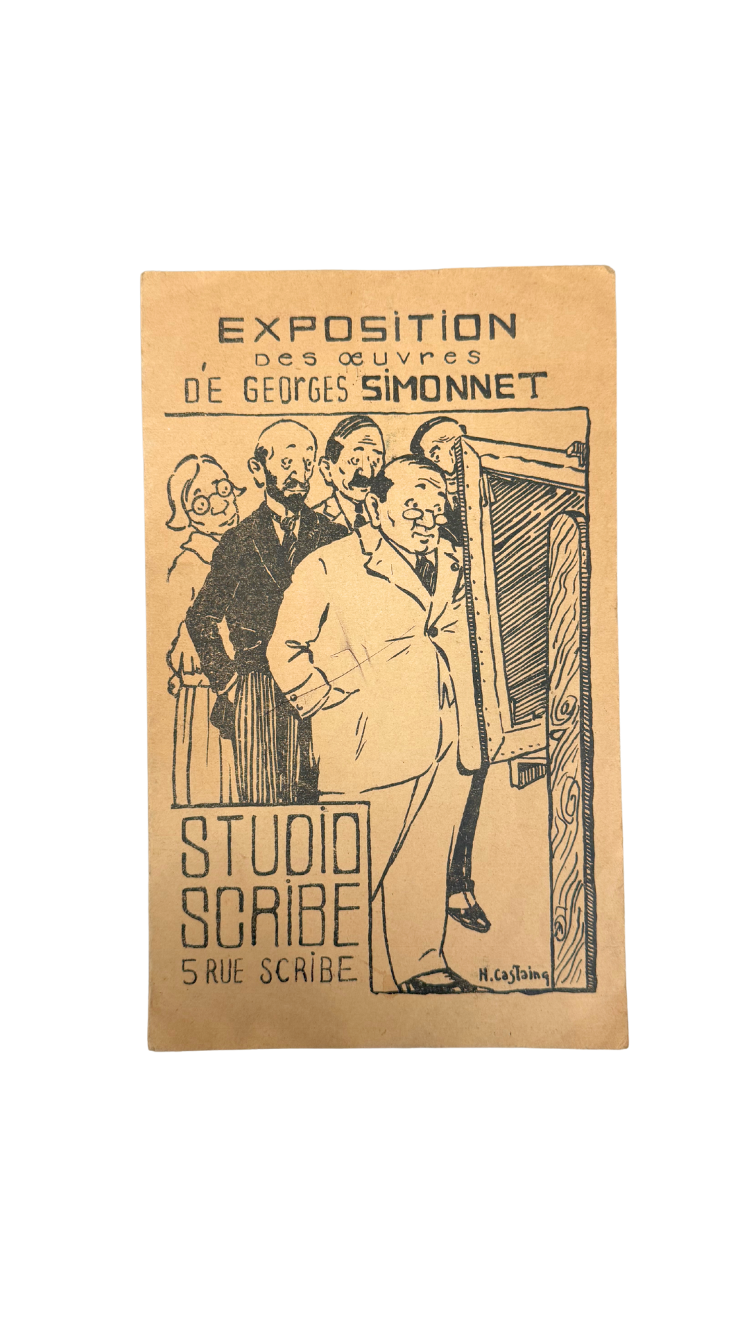 Antique French Artist’s Palette from Georges Simonnet, c. 1910–1934