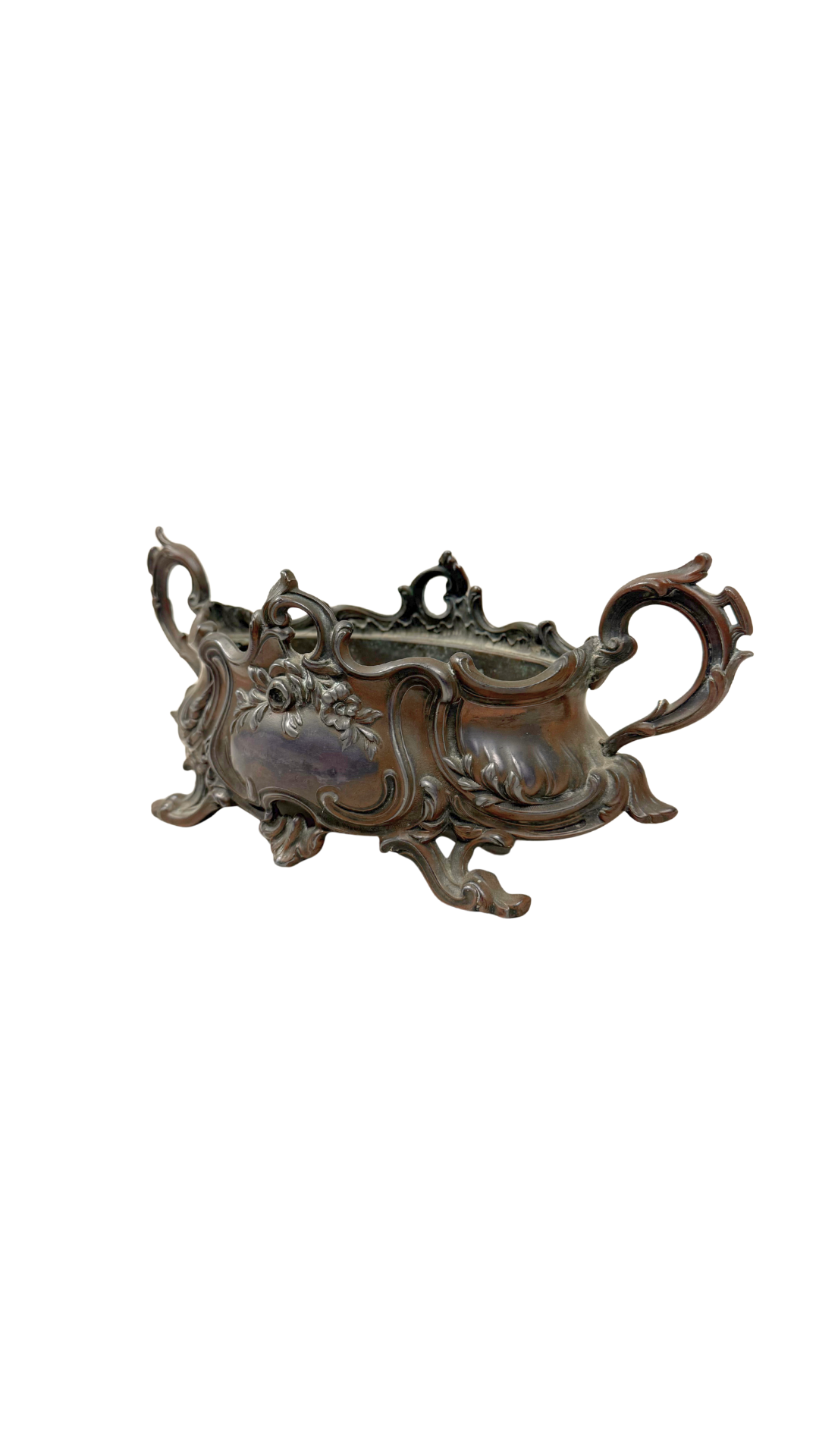 French Rococo-Style Metal Jardinière
