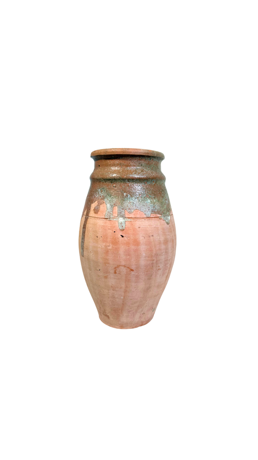 Drip-Glazed Terracotta Vessel