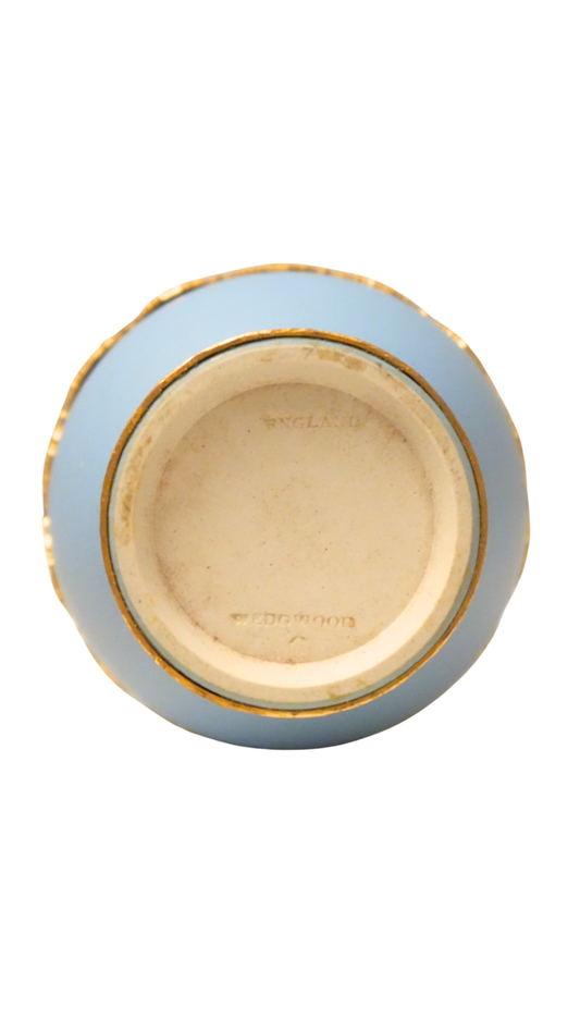 Wedgwood Jasperware Bud Vase with Gilt Detail