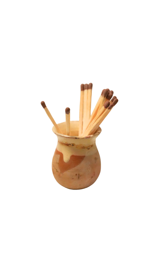 French Miniature Confit Pot in Glazed Stoneware