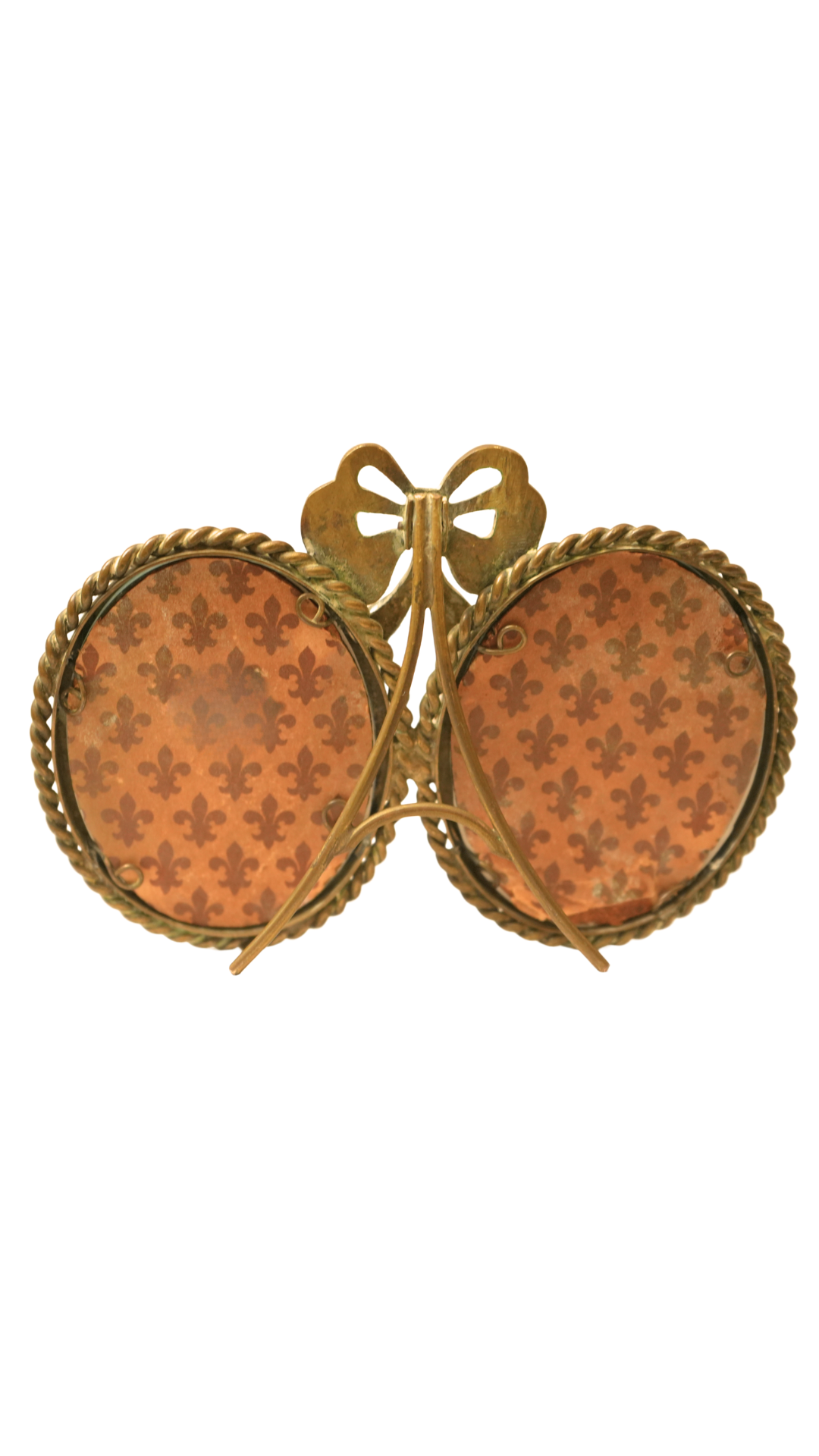 French Peony & Wildflower Botanical Studies in Gilt Bow Frame
