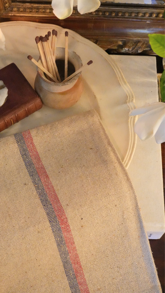 Antique French Linen Towels