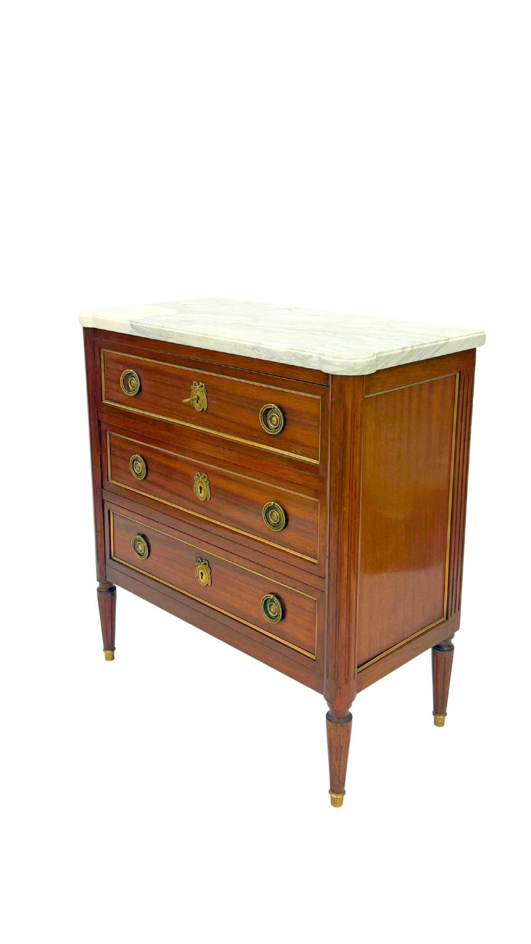 French Louis XVI Bow Commode