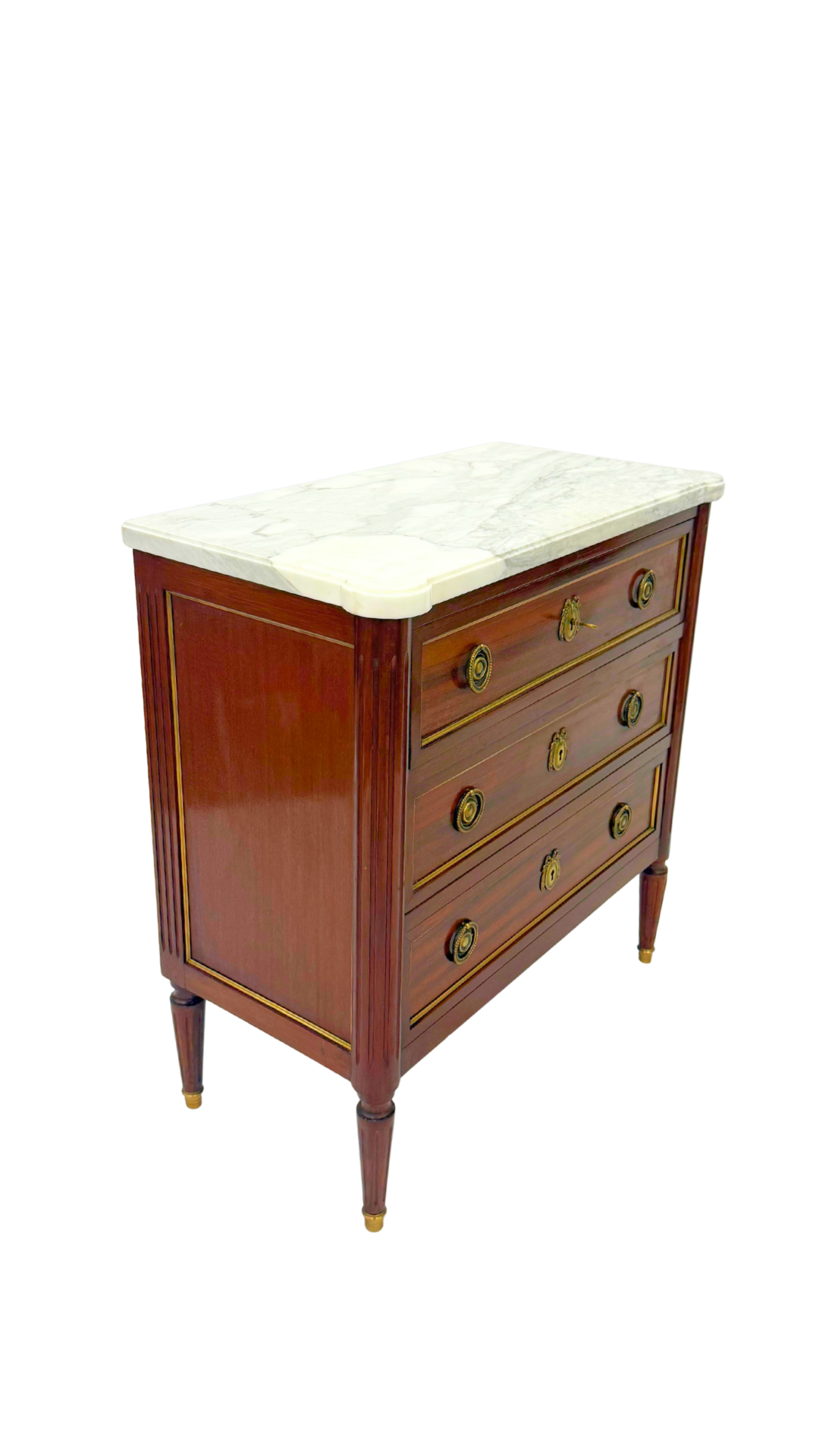 French Louis XVI Bow Commode