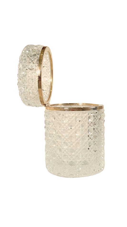 French Cut Crystal Vanity Jar