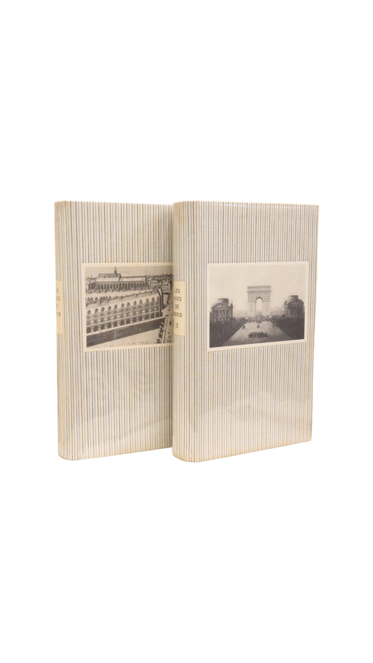 Vintage French Les Rues de Paris Book Set, Volumes I & II