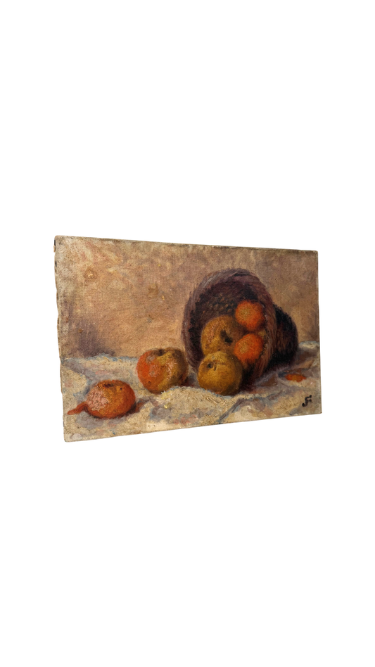 Apple Still Life on Canvas