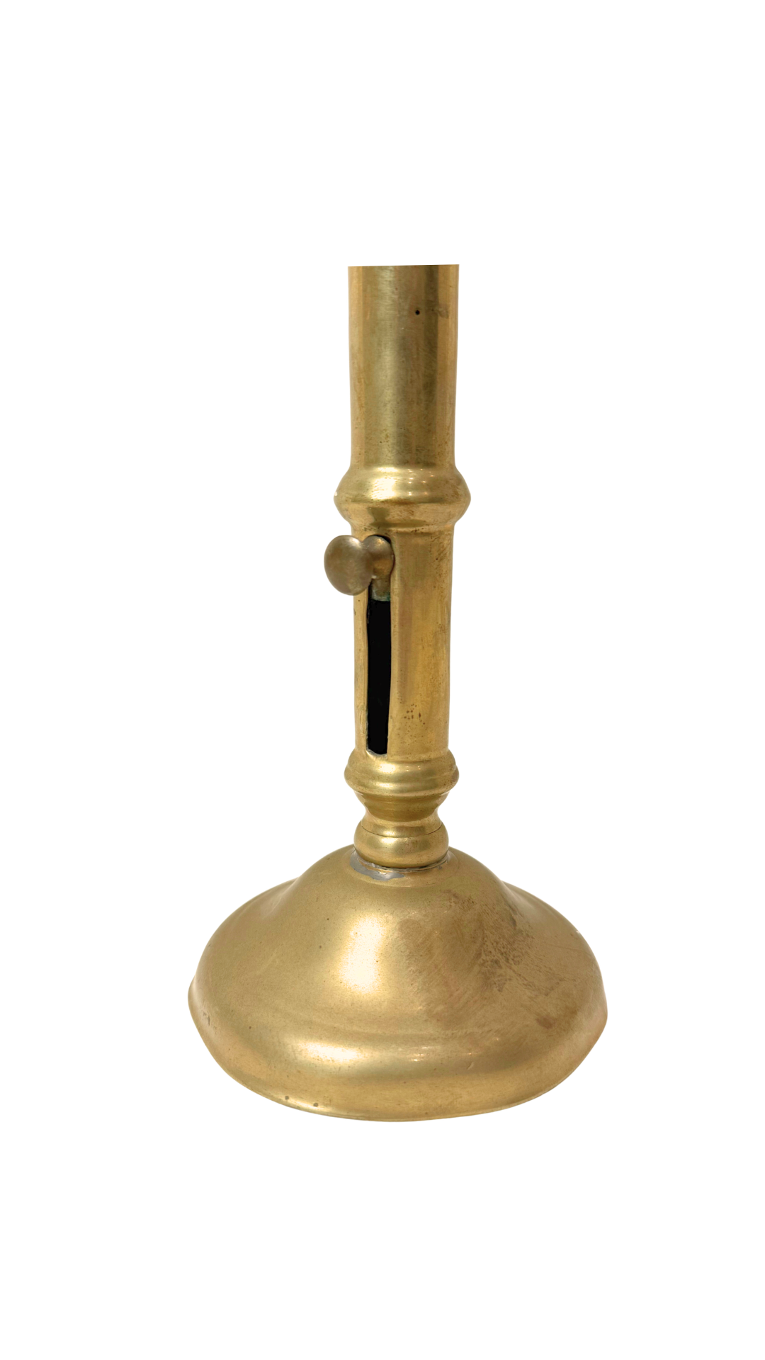 Antique Brass Push-Up Candlestick
