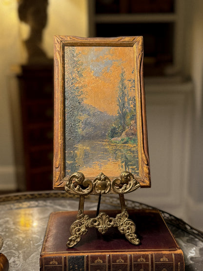 G. Simonnet ‘Bords de la Vienne,’ Oil on Panel