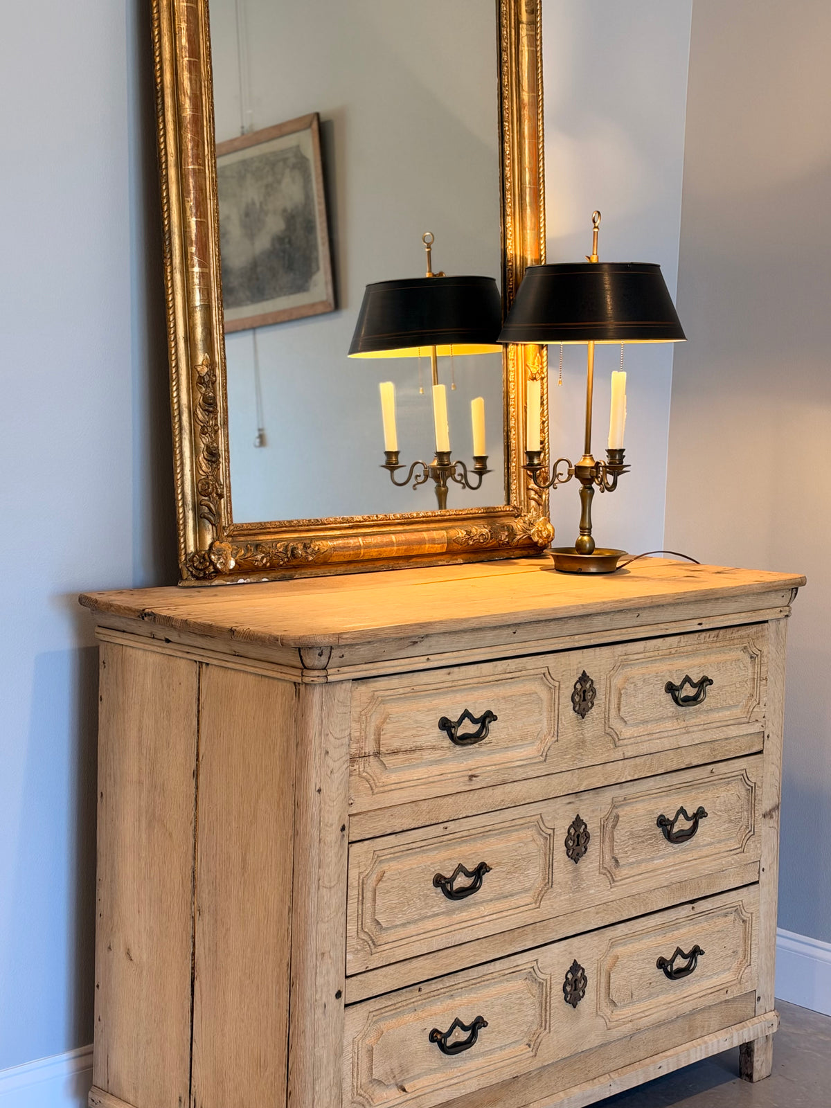 French Provincial Oak Commode