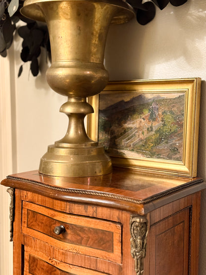 French Hilltop Village Landscape