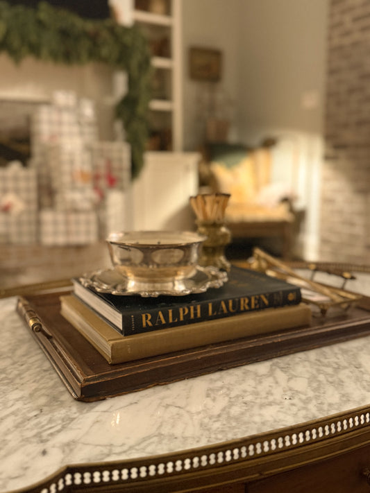 Antique Oak Serving Tray