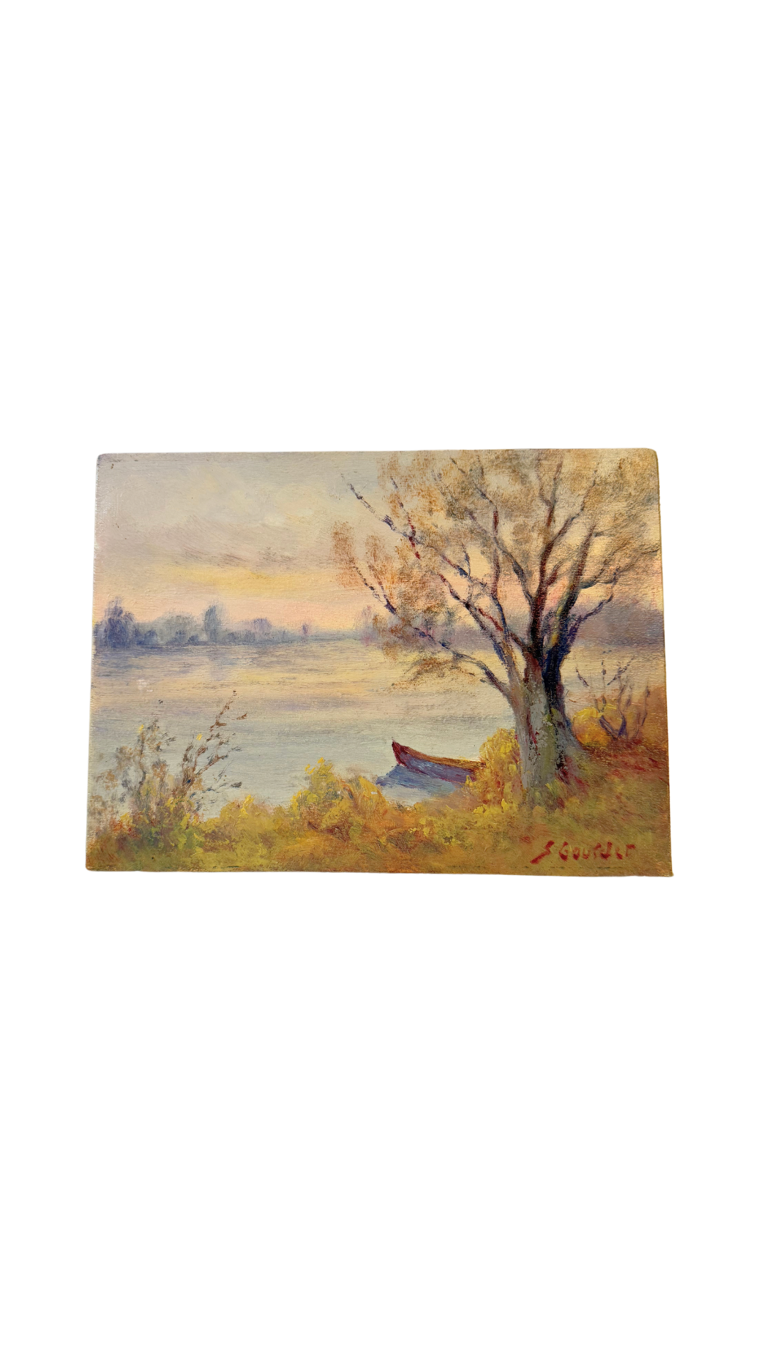 French Vintage Landscape on Board