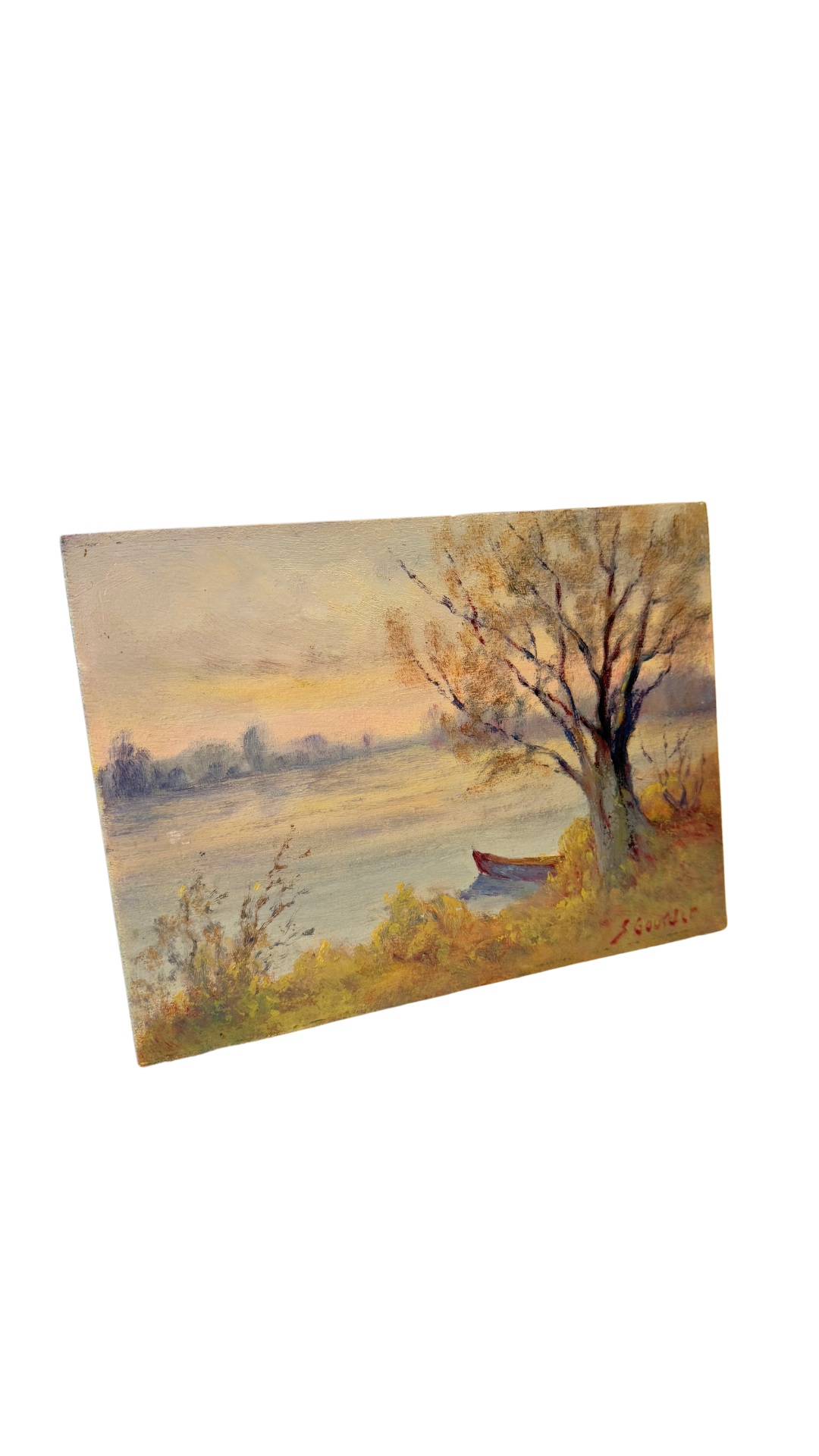 French Vintage Landscape on Board