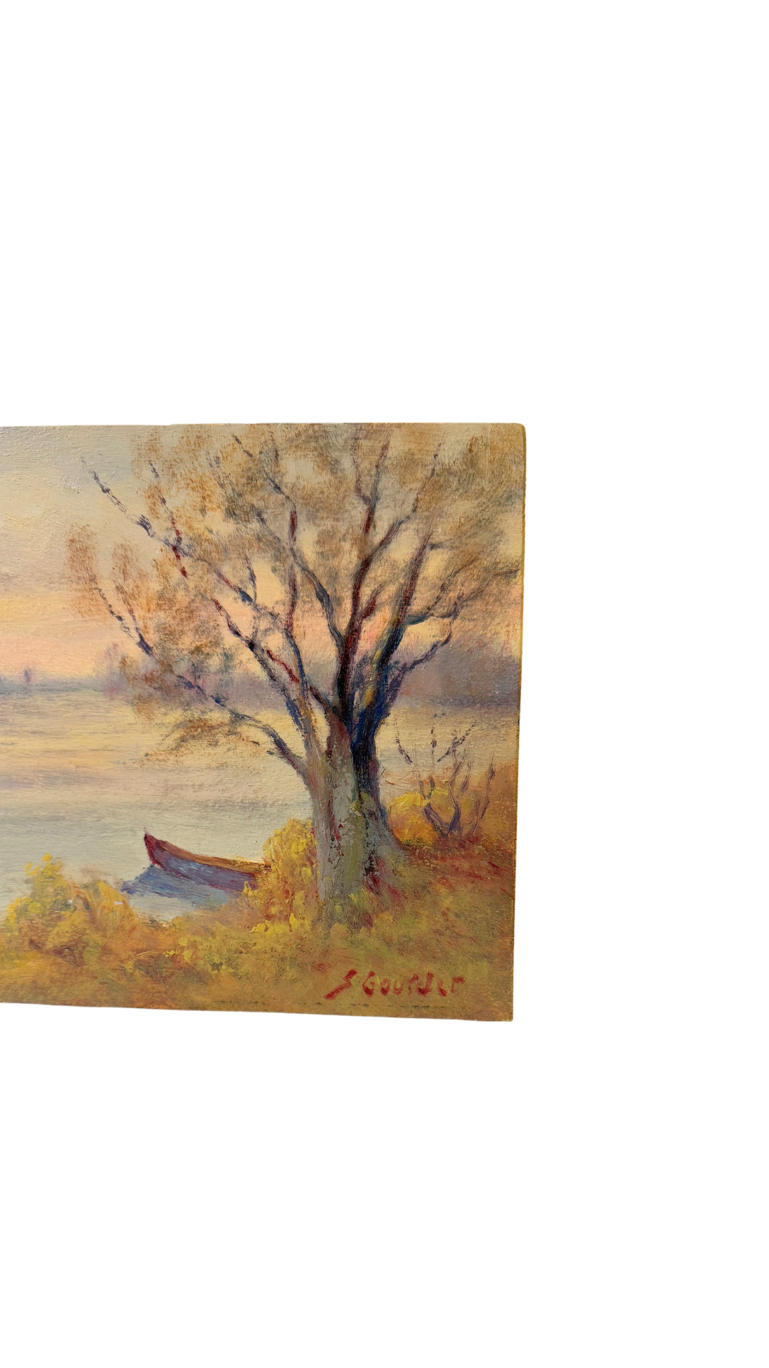 French Vintage Landscape on Board