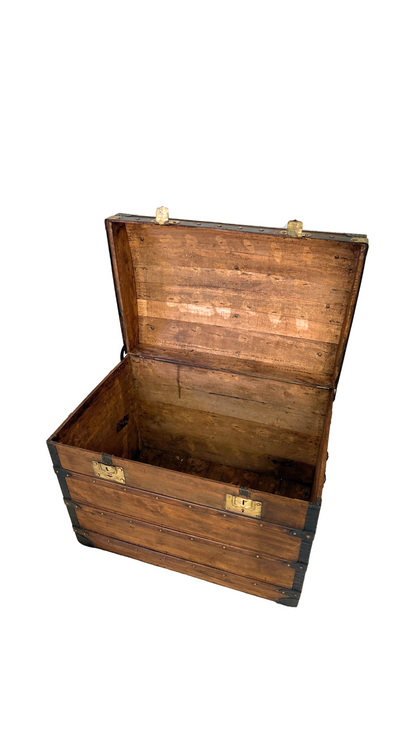 Antique Moynat Steamer Trunk