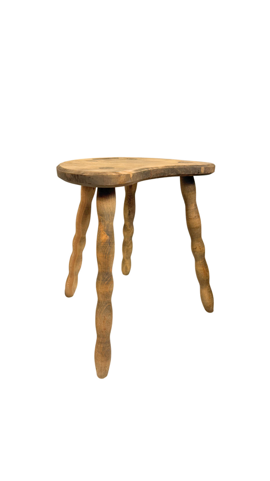 Vintage Hand Carved Stool