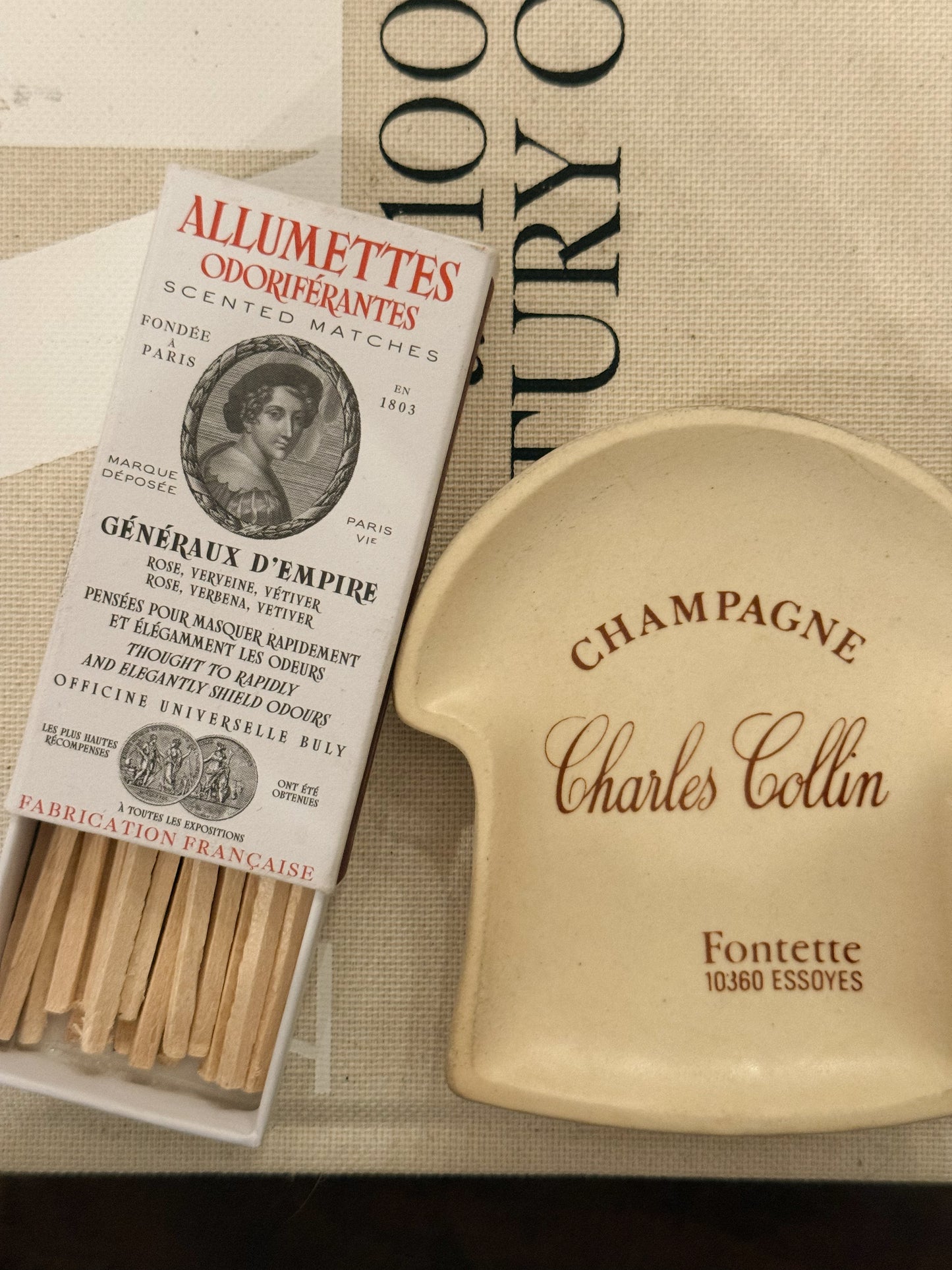 French Champagne Advertising Tray
