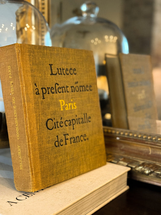 Linen-Bound French Book | Connaissance du Vieux Paris