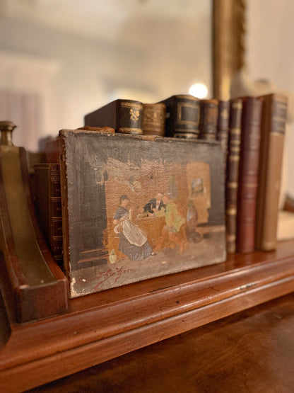 French Interior Scene by E. Brugner