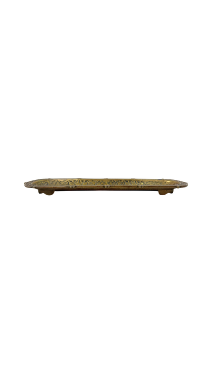 French Gilt Pen Tray with Damascene Detailing