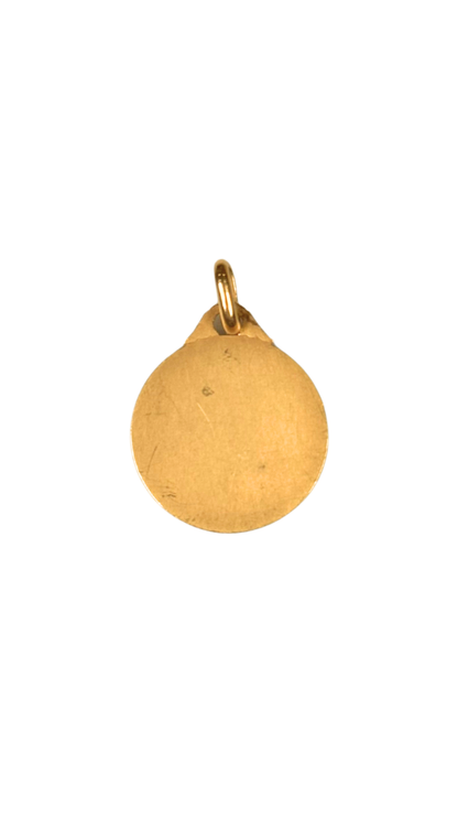 Antique 14k Gold Virgin Mary Pendant