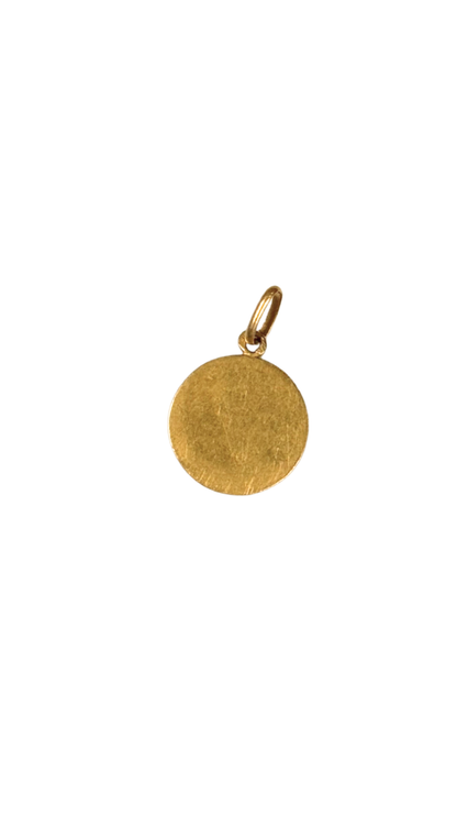 Antique French 14k Madonna of Sorrows Gold Pendant (Notre-Dame des Douleurs)