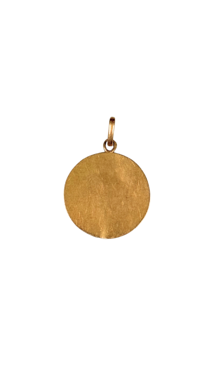 Antique 14k French Gold Pendant – Our Lady of Grace (Miraculous Madonna)