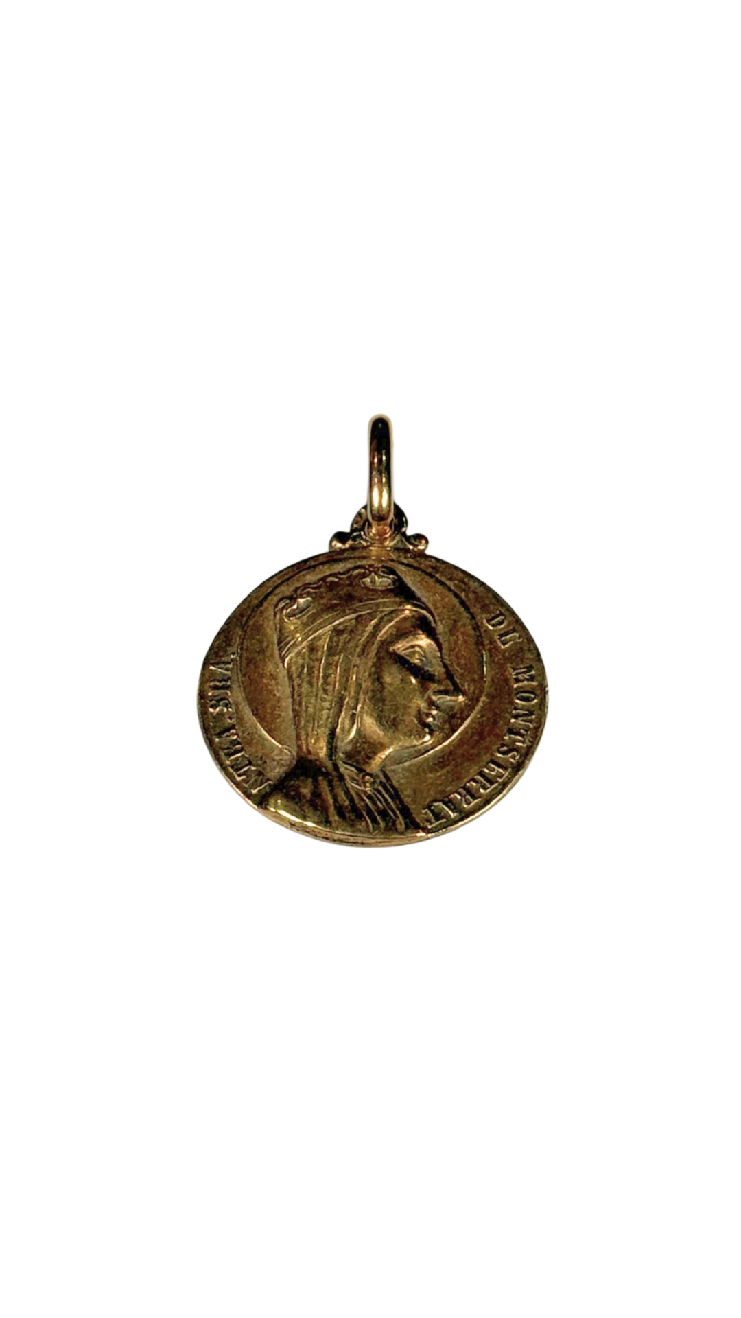 14k Gold Medal Our Lady of Montserrat (Ntra. Sra. de Montserrat)