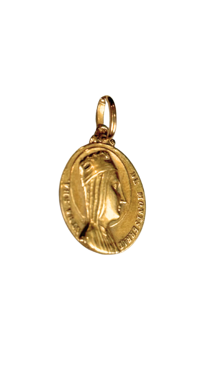 14k Gold Medal Our Lady of Montserrat (Ntra. Sra. de Montserrat)