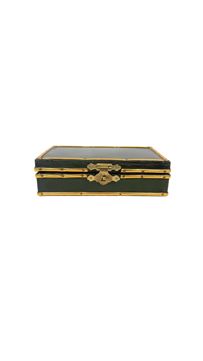 Mounted Green Leather Box