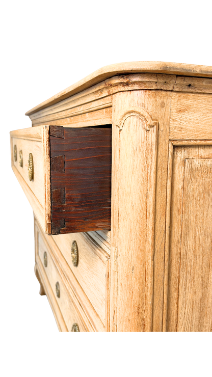 Antique French Provincial Oak Three-Drawer Commode