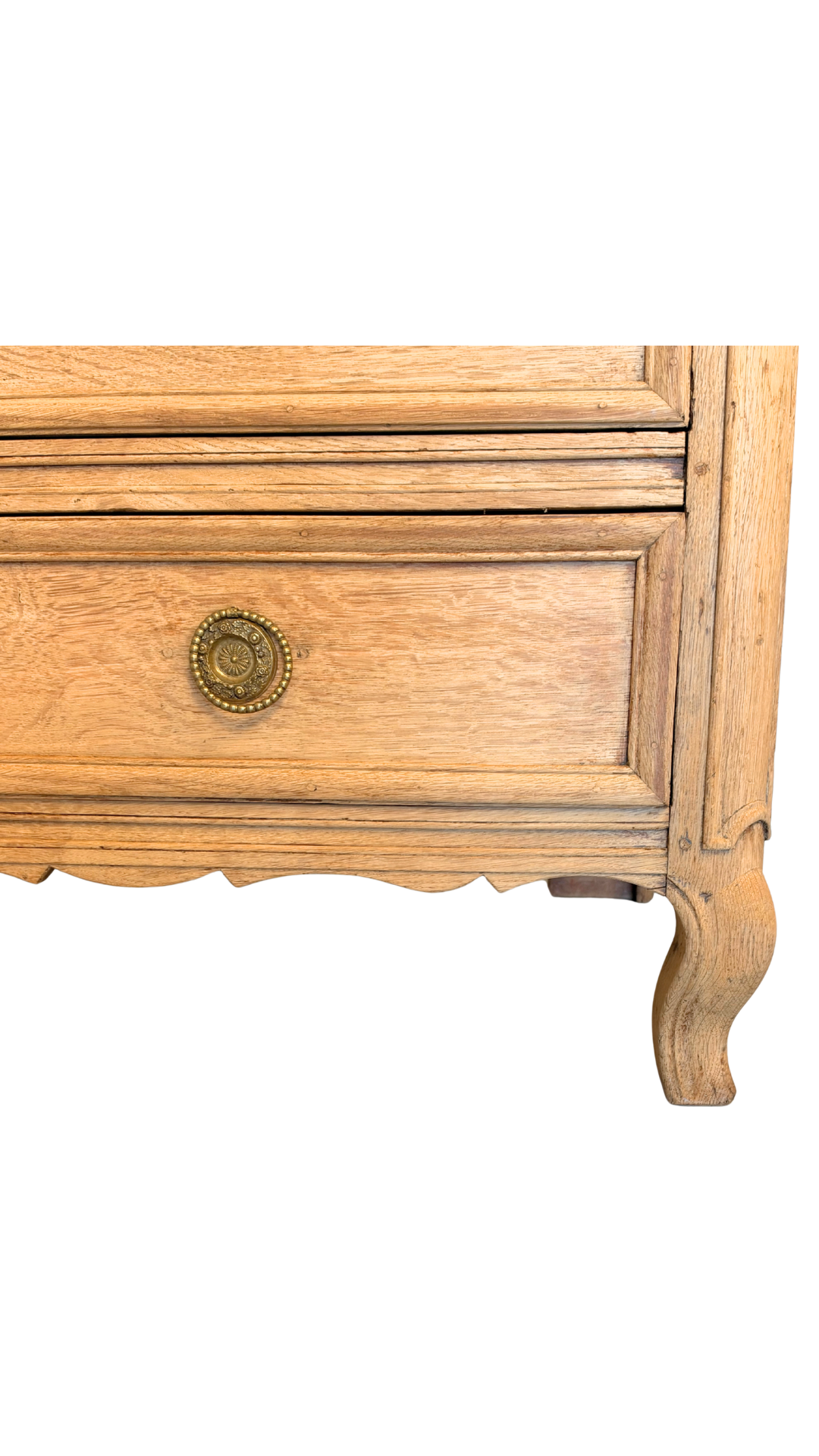 Antique French Provincial Oak Three-Drawer Commode